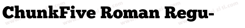 ChunkFive Roman Regu字体转换